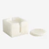 Ofeliah Alabaster Coasters (Set Of 8) -TableTrove Sales Store 3.31664 4