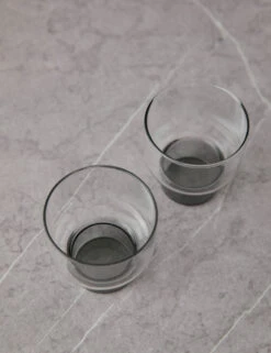 Aita Glass (Set Of 2) By Hudson Wilder -TableTrove Sales Store AitaSmokeBaseShortGlass setof211940