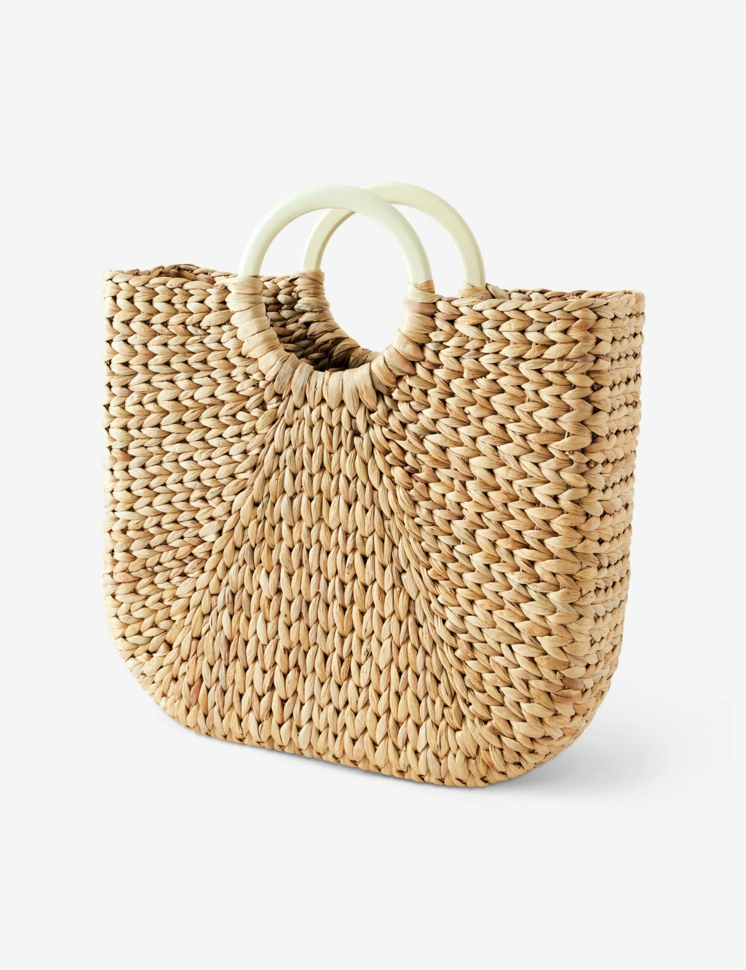 Demilune Basket, Large - Parchment 3 Demilune Basket, Large - Parchment