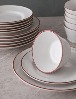 Beja Dinnnerware 18-Piece Set By Costa Nova -TableTrove Sales Store Beja Dinnnerware 18 Piece Set by Costa Nova Red 13788
