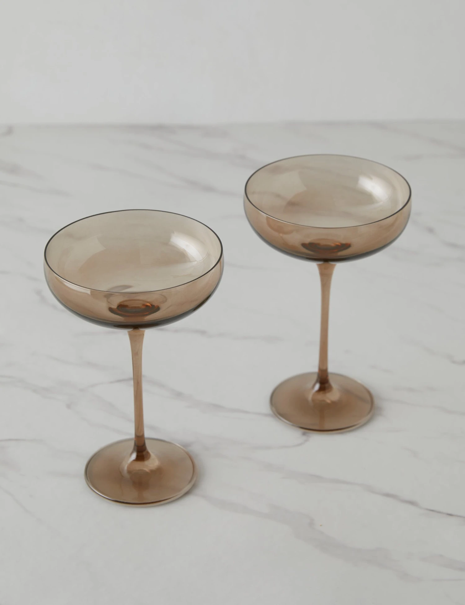 Champagne Coupes (Set Of 2) By Estelle Colored Glass 13 Champagne Coupes (Set Of 2) By Estelle Colored Glass - Image 11
