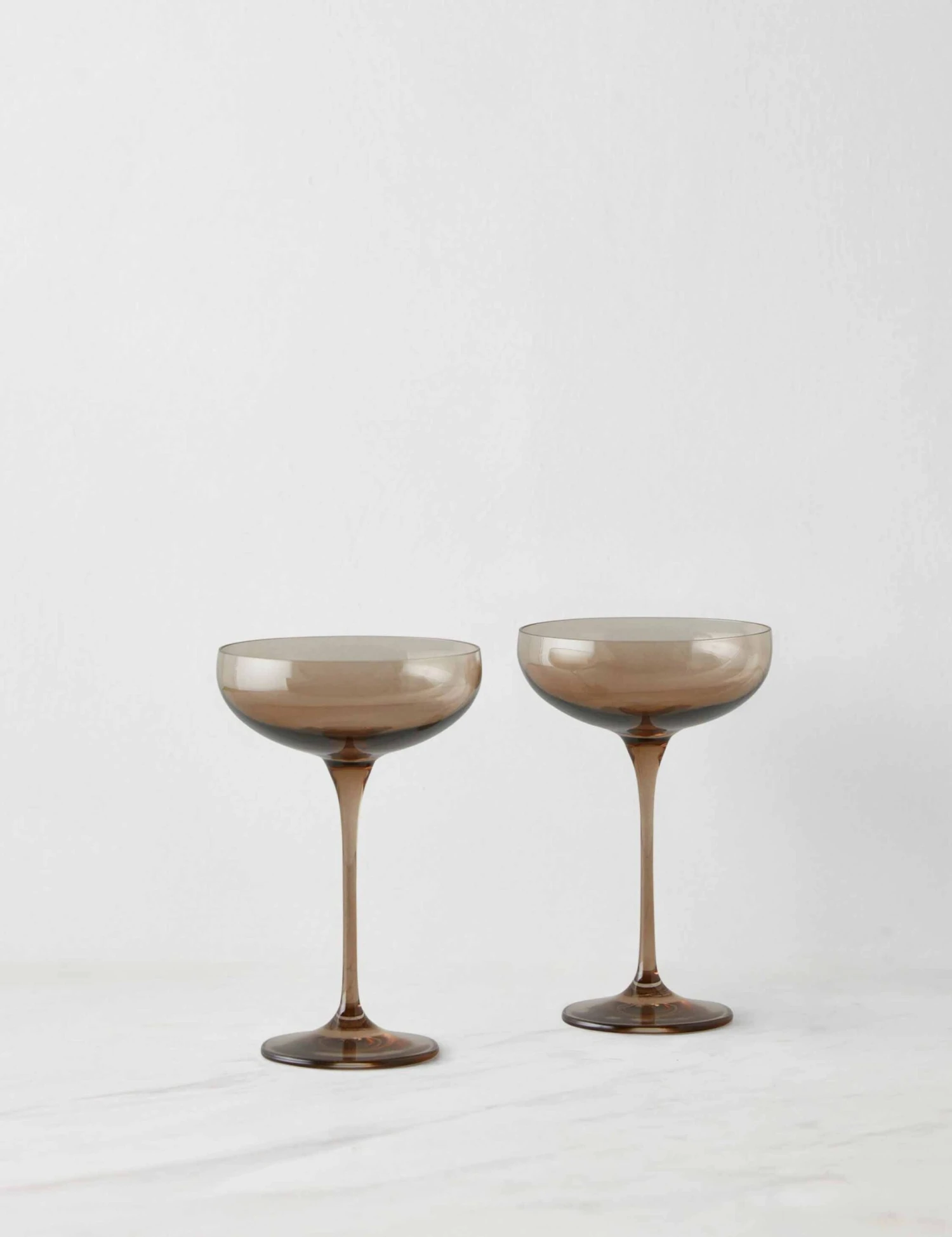 Champagne Coupes (Set Of 2) By Estelle Colored Glass 11 Champagne Coupes (Set Of 2) By Estelle Colored Glass - Image 9