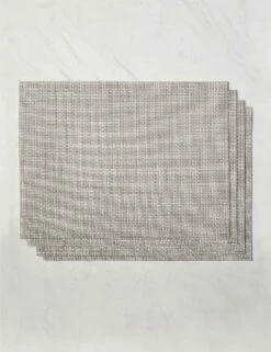 Basketweave Rectangle Placemat (set Of 4) By Chilewich -TableTrove Sales Store ChilewichBasketweaveRectanglePlacemat Natural Setof4 6305