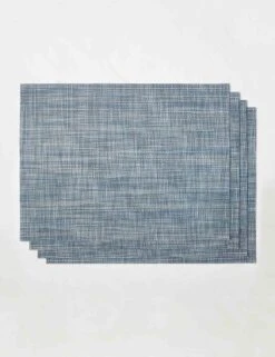 Mini Basketweave Rectangle Placemat (Set Of 4) By Chilewich 20 Mini Basketweave Rectangle Placemat (Set Of 4) By Chilewich -TableTrove Sales Store ChilewichMiniBasketweaveRectanglePlacemat Chambray Setof4