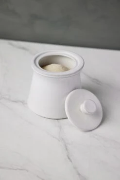 Friso Sugar Bowl, White By Costa Nova -TableTrove Sales Store CostaNovaFrisoSugar White 0749