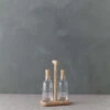 Dine Oil + Vinegar Set By LSA International 1 Dine Oil + Vinegar Set By LSA International -TableTrove Sales Store DINEOil VinegarSet OakStand13272