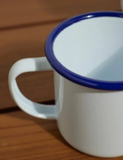 Enamelware Mug (Set Of 2) -TableTrove Sales Store EnamelwareMug BlueRim Setof4 7446