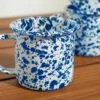 Enamelware Mug (Set Of 2) -TableTrove Sales Store EnamelwareMug BlueSplatter Setof4 7461