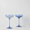 Champagne Coupes (Set Of 2) By Estelle Colored Glass 1 Champagne Coupes (Set Of 2) By Estelle Colored Glass -TableTrove Sales Store EstelleColoredGlassChampagneCoup