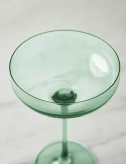 Champagne Coupes (Set Of 2) By Estelle Colored Glass 31 Champagne Coupes (Set Of 2) By Estelle Colored Glass -TableTrove Sales Store EstelleColoredGlassChampagneCoupes Mint Setof2 38