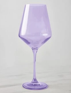 Stemware (Set Of 2) By Estelle Colored Glass -TableTrove Sales Store EstelleColoredGlassWineGlass Lav Setof2 7906