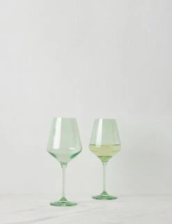 Stemware (Set Of 2) By Estelle Colored Glass -TableTrove Sales Store EstelleColoredGlassWineGlass Mint Setof2 7912 d3b9c43f 024a 41bf 8f1d c7f02a4c8582