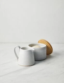 Hemlock Sugar And Creamer Set By Farmhouse Pottery