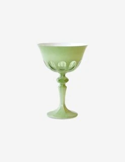 Rialto Coupe Glass (Set Of 2) -TableTrove Sales Store GCO01 PSGRialtoGlassCoupePaleSageSet2 2