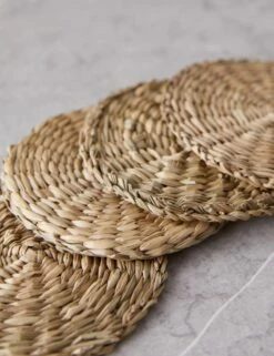 Taio Coasters (Set Of 4) -TableTrove Sales Store Hand WovenSeagrassCoasters Setof4 15602