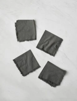 Essential Cotton Cocktail Napkins (Set Of 4) By Hawkins New York -TableTrove Sales Store HawkinsNewYorkEssentialSetof4CottonCocktailNapkins Grey 6229 3b5acde5 bc7b 40e5 9167 15e7ffabba21