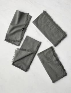 Essential Cotton Dinner Napkins (Set Of 4) By Hawkins New York -TableTrove Sales Store HawkinsNewYorkEssentialSetof4CottonDinnerNapkins Grey 6273