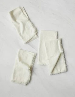 Essential Cotton Dinner Napkins (Set Of 4) By Hawkins New York -TableTrove Sales Store HawkinsNewYorkEssentialSetof4CottonDinnerNapkins Ivory 6279
