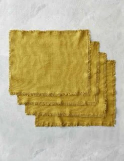 Essential Cotton Placemats (Set Of 4) By Hawkins New York 20 Essential Cotton Placemats (Set Of 4) By Hawkins New York -TableTrove Sales Store HawkinsNewYorkEssentialSetof4CottonPlacemats Mustard 0942