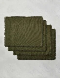 Essential Cotton Placemats (Set Of 4) By Hawkins New York 22 Essential Cotton Placemats (Set Of 4) By Hawkins New York -TableTrove Sales Store HawkinsNewYorkEssentialSetof4CottonPlacemats Olive 6343