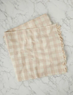 Gingham Tablecloth By Heather Taylor Home 12 Gingham Tablecloth By Heather Taylor Home -TableTrove Sales Store Heather Taylor Home Gingham Tablecloth Large Cream 9