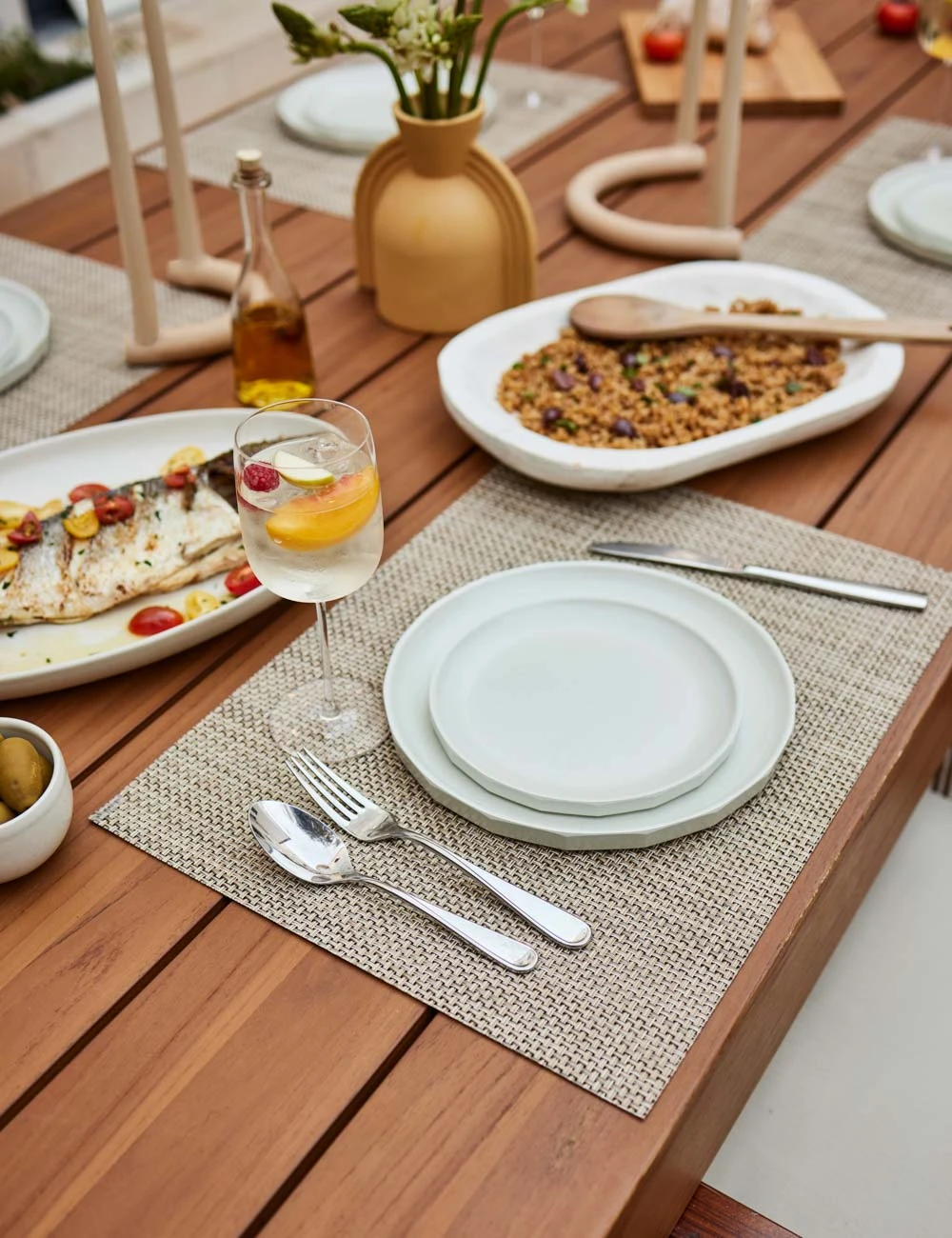 Alfresco Bamboo Salad Plates (Set Of 4) 4 Alfresco Bamboo Salad Plates (Set Of 4) - Image 2