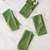 Katherine Plaid Napkins (Set Of 4) By Heather Taylor Home -TableTrove Sales Store KatherinePlaid EvergreenNapkinsSetof4 0207