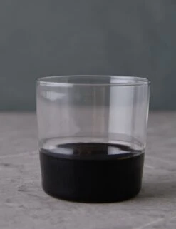 Light Colore Water Tumbler By Ichendorf Milano -TableTrove Sales Store LightColoreWaterTumbler BlackandClearbyIchendorfMilano 15755