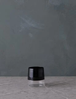 Light Colore Wine Tumbler By Ichendorf Milano -TableTrove Sales Store LightColoreWineTumbler ClearandBlackbyIchendorfMilano 15742 1