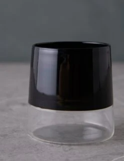 Light Colore Wine Tumbler By Ichendorf Milano -TableTrove Sales Store LightColoreWineTumbler ClearandBlackbyIchendorfMilano 15746