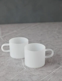 Lotta Coffee/Tea Cup (Set Of 2) By Hudson Wilder -TableTrove Sales Store LottaWhiteJadeCoffee TeaCup setof2 12078