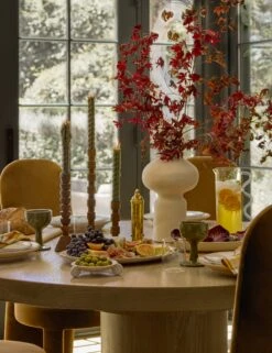 Wave Pitcher By Sophie Lou Jacobsen -TableTrove Sales Store Lulu and Georgia DiningRoom1 Holiday 319 Site Crop Holiday Tabletop Lifestyle