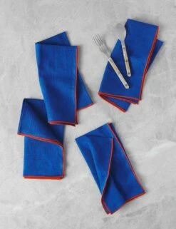 Linen Napkins (Set Of 4) By MADRE -TableTrove Sales Store MADRELinenNapkins Maiz Medium Setof4 4730