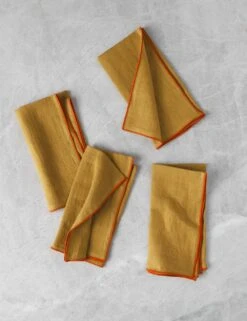 Linen Napkins (Set Of 4) By MADRE -TableTrove Sales Store MADRELinenNapkins Tamarindo Medium Setof4 4739