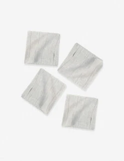 Mendocino Napkins (Set Of 4) By Pom Pom At Home -TableTrove Sales Store Mendocino Light Grey copy
