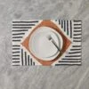Meridian Linen Placemats By Hadiya Williams -TableTrove Sales Store MeridianLinenPlacemat Rust Setof4 byHadiyaWilliams A0655726 1112