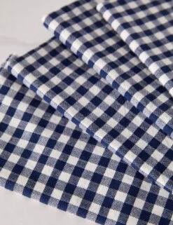 Mini Gingham Napkins (Set Of 4) By Heather Taylor Home -TableTrove Sales Store MiniGingham Indigo napkins setof4 16066