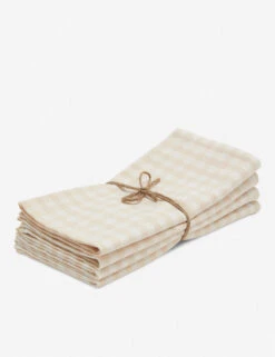 Mini Gingham Napkins (Set Of 4) By Heather Taylor Home -TableTrove Sales Store NAP MGIN CRM Mini Gingham Cream Napkins 3 1 5cd33ca4 cdcb 4adb 9795 7c270e30101c