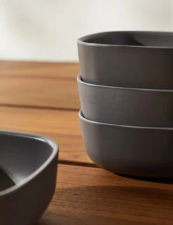 Pia Small Bowl (Set Of 4) By Ekobo 13 Pia Small Bowl (Set Of 4) By Ekobo -TableTrove Sales Store PiaSmallBowl Smoke Setof4 3884