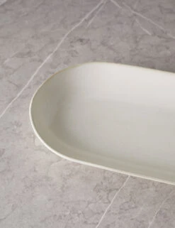 Weilan Large Serving Dish -TableTrove Sales Store PionLargeServingDish Gray WhitebyHouseDoctor 12158