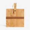 Handcrafted Square Pine Serving Board, Small -TableTrove Sales Store REY224AN9 etuhome Square Pine Charcuterie Board small whiteground 1
