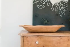 Vintage Dough Bowl -TableTrove Sales Store REY821LN9 etuhome Vintage Natural Dough Bowl Large 3