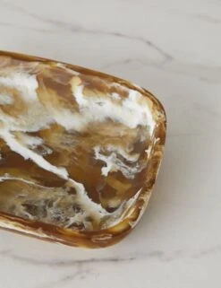 Rectangular Platter By Atlawa -TableTrove Sales Store RectangularPlatter 5.9x8.2x1.6 Horn 15157