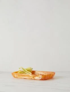 Rectangular Platter By Atlawa -TableTrove Sales Store RectangularPlatter 6.7x10x1.2 Honey 0144