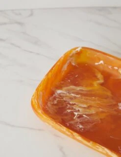 Rectangular Platter By Atlawa -TableTrove Sales Store RectangularPlatter 6.7x10x1.2 Honey 0145