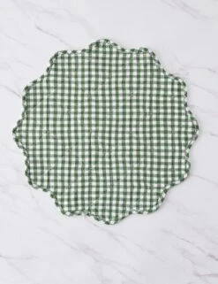 Scallop Placemats By Heather Taylor Home -TableTrove Sales Store ScallopPlacemat Hunter 16017