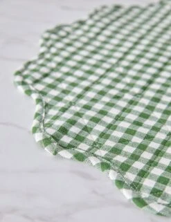 Scallop Placemats By Heather Taylor Home -TableTrove Sales Store ScallopPlacemat Hunter 16058