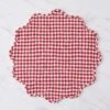 Scallop Placemats By Heather Taylor Home -TableTrove Sales Store ScallopPlacemat Red 16013
