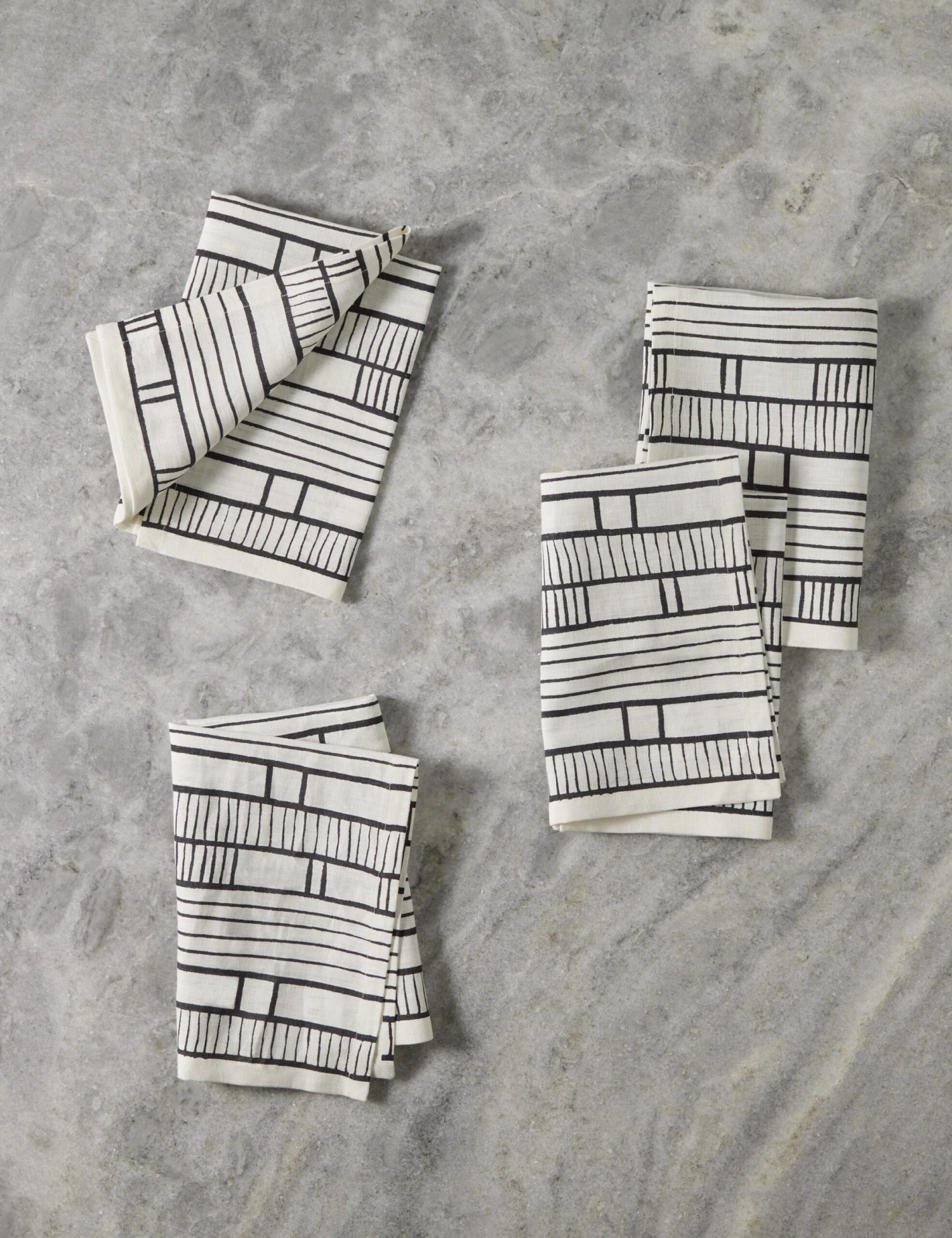 Sector Linen Napkins (Set Of 4) By Hadiya Williams 3 Sector Linen Napkins (Set Of 4) By Hadiya Williams