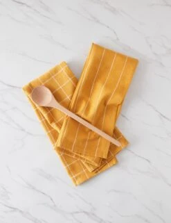 Simple Kitchen Towels (set Of 2) By Farmhouse Pottery -TableTrove Sales Store SimpleKitchenTowels OchrewithWhite 16267